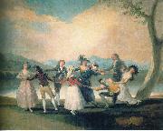 Francisco de Goya Das Blindekuhspiel oil painting reproduction